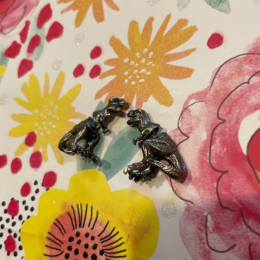 Dinosaur earrings